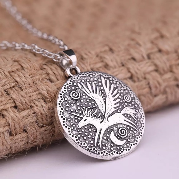 Silver Pegasus Unicorn Moon Pendant - Picture 8 of 8